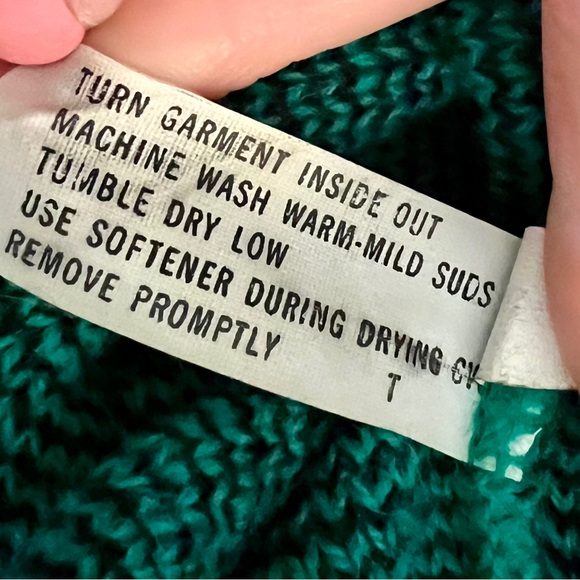 VTG Green and Black Geometric Women's Sweater By PANDORA - Picture 11 of 11